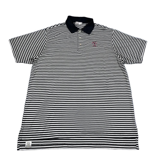 Peter Millar® Black Polo Shirt Striped-XL