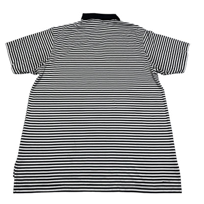 Peter Millar® Black Polo Shirt Striped-XL