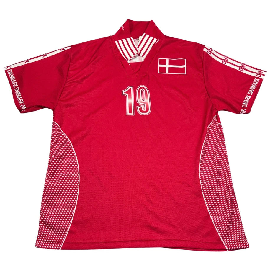 Unbranded Red Football Jersey Denmark-S