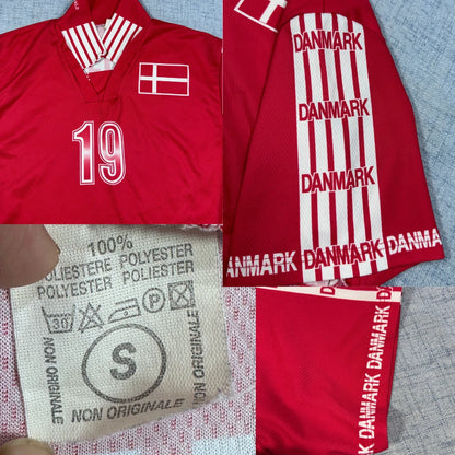 Unbranded Red Football Jersey Denmark-S