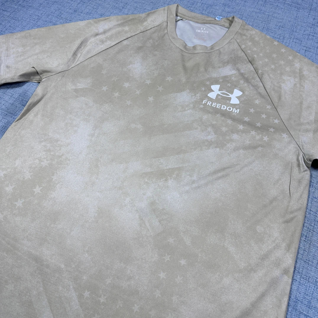 Under Armour® Beige Freedom Performance Shirt-S