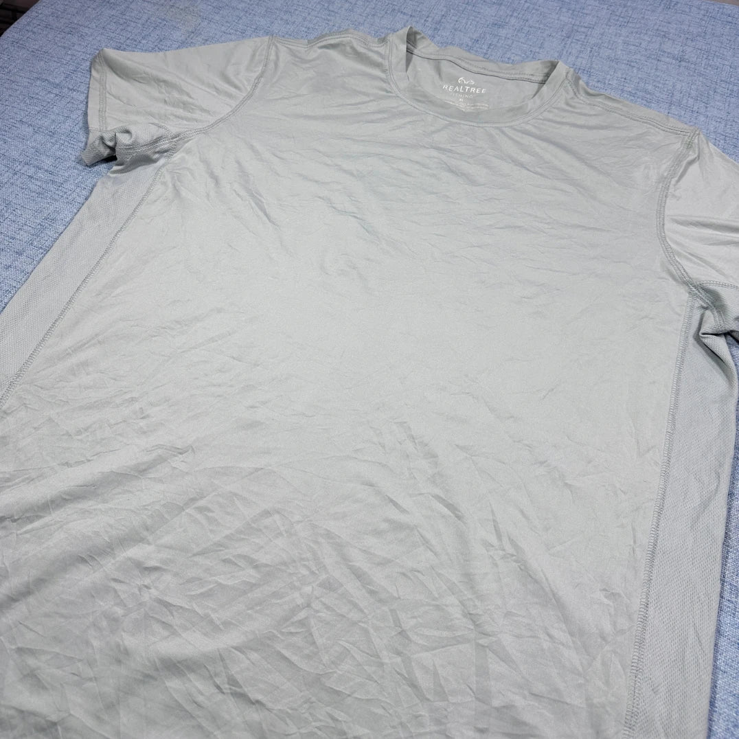 Realtree® Gray Fishing Performance Shirt-2XL