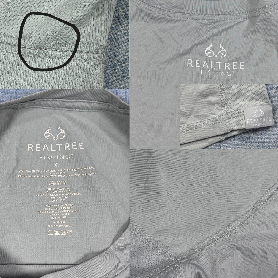 Realtree® Gray Fishing Performance Shirt-2XL