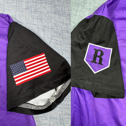 Unbranded Purple Baseball Graphic T Shirt-S
