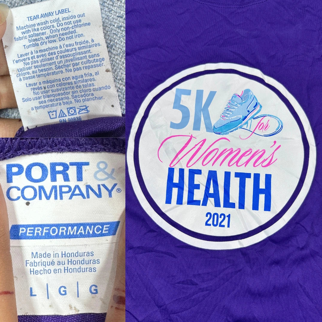 Port & Company® Purple Performance T Shirt-M