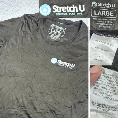 Stretch U® Black Sports T Shirt-M