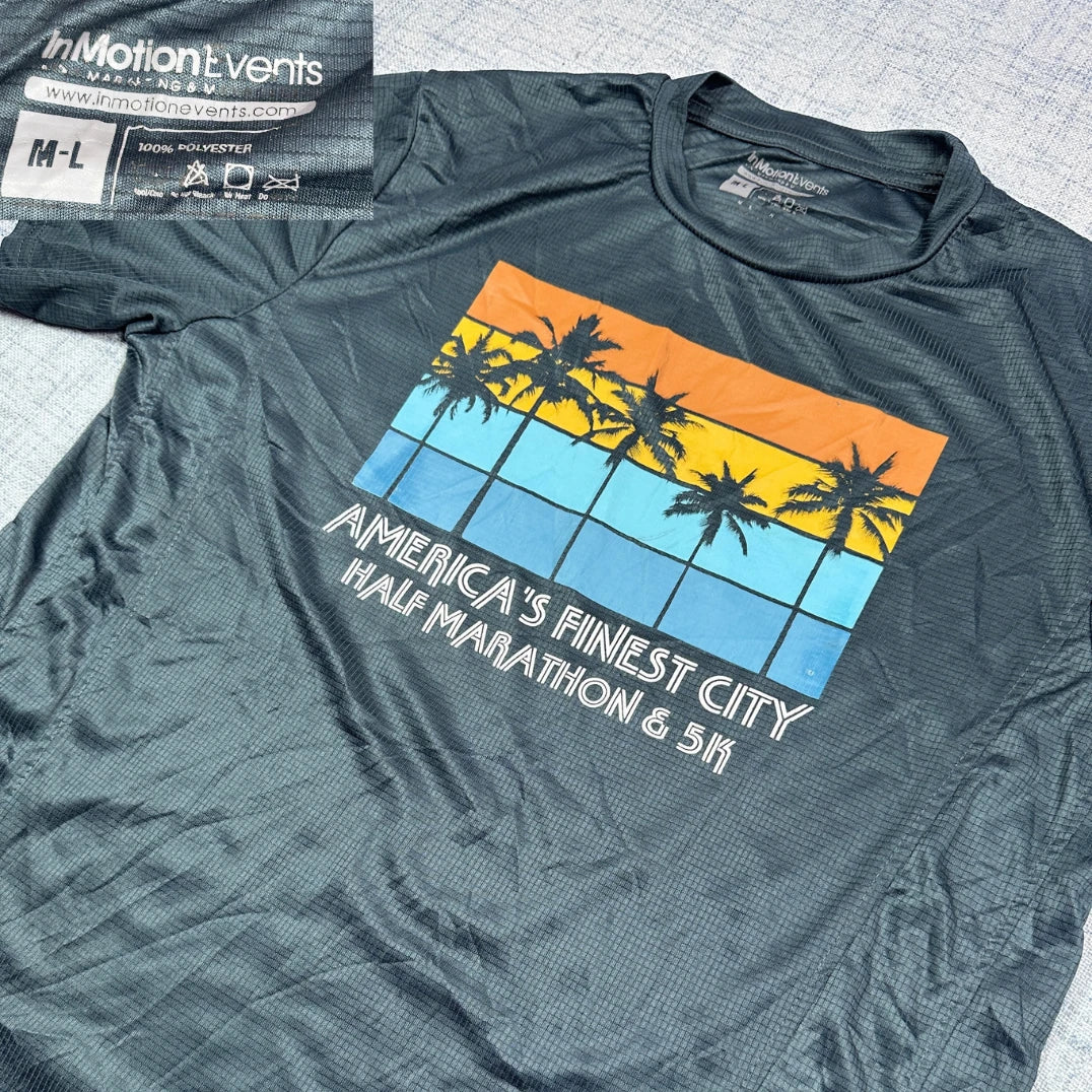 InMotionEvents® Grey Marathon Running Shirt-L