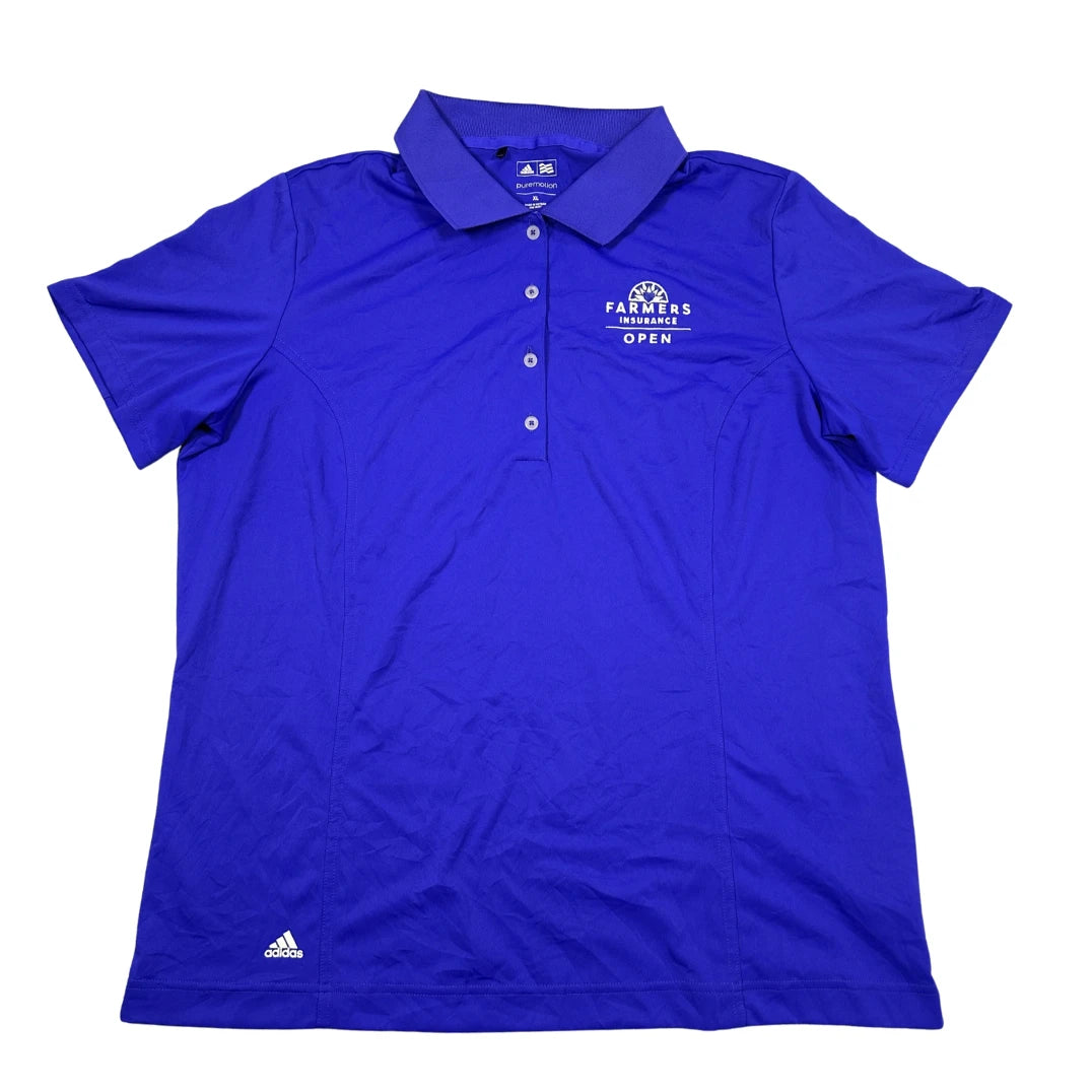Adidas® Blue Golf Polo Shirt-M