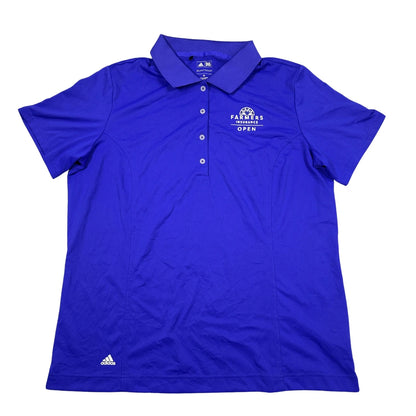 Adidas® Blue Golf Polo Shirt-M
