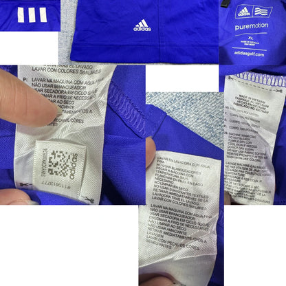 Adidas® Blue Golf Polo Shirt-M