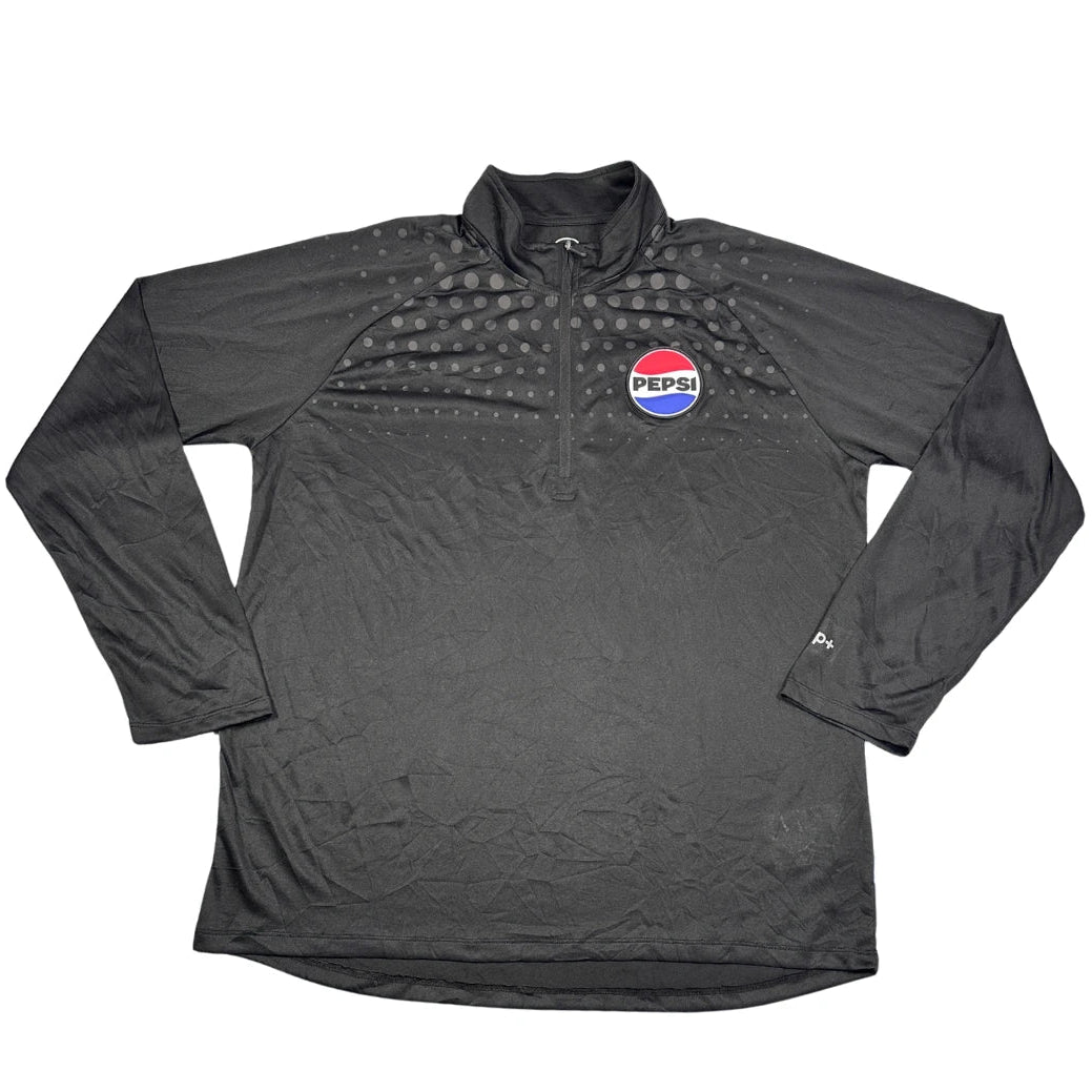 Pepsi® Black Quarter Zip Pullover-L