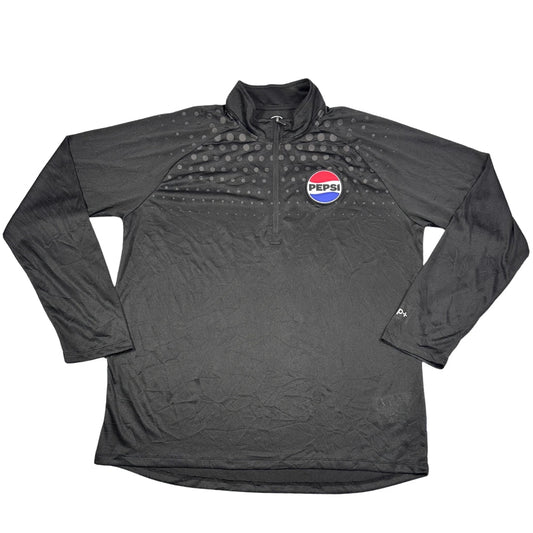 Pepsi® Black Quarter Zip Pullover-L