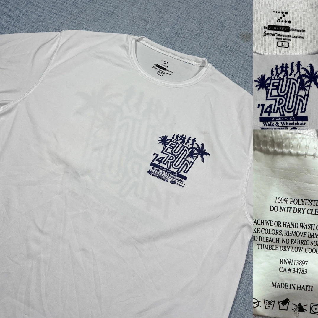 Zorrel® White Athletic Shirt Lightweight