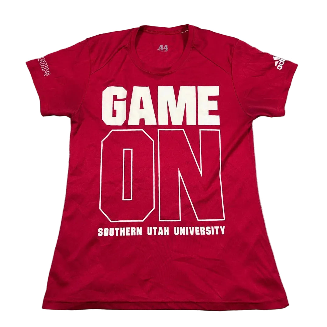 Adidas® Red Graphic Sports Tee-S
