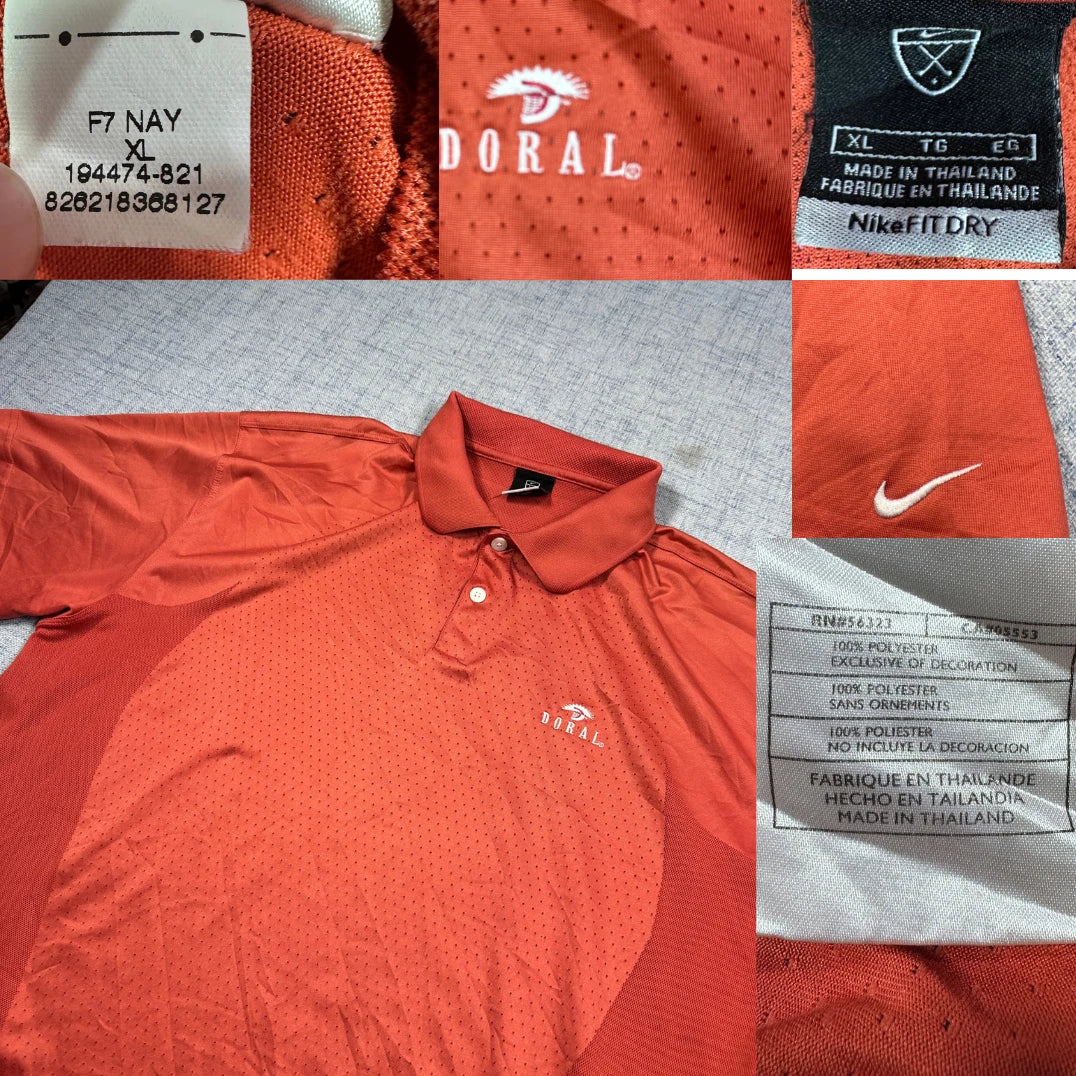 Nike® Orange Fit Dry Polo-XL