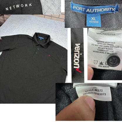 Verizon® Black Polo Shirt Network-XL