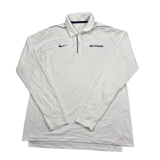 Nike® White Dri FIT Polo-L