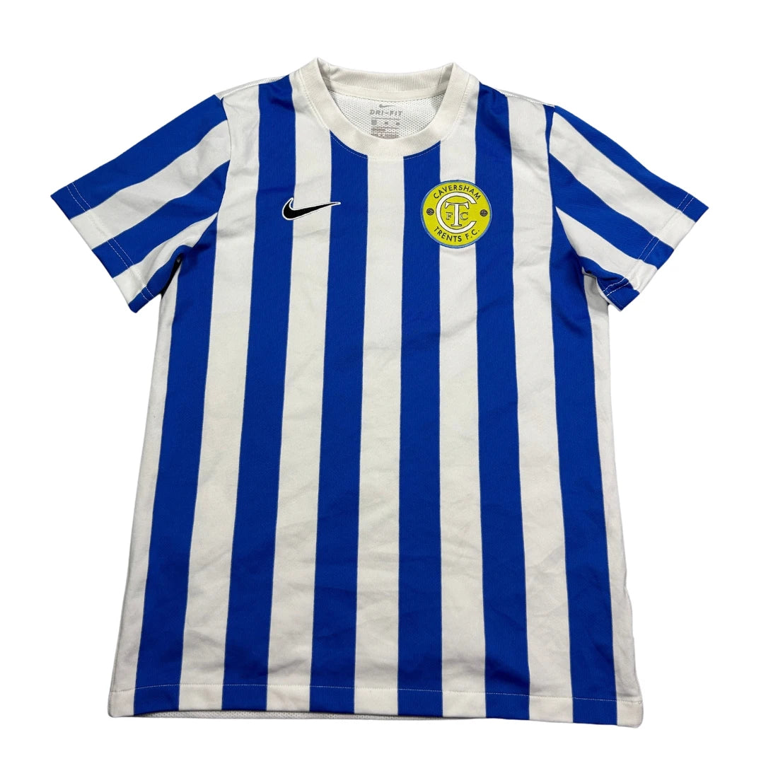 Nike® Blue Football Jersey Striped-YXL