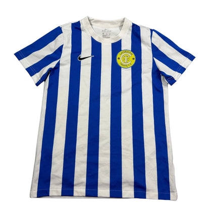 Nike® Blue Football Jersey Striped-YXL