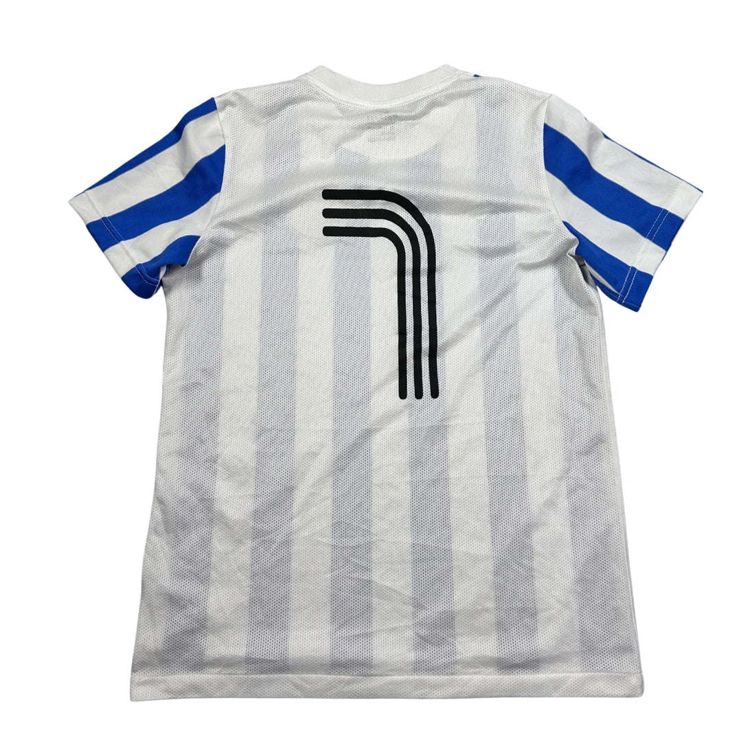 Nike® Blue Football Jersey Striped-YXL