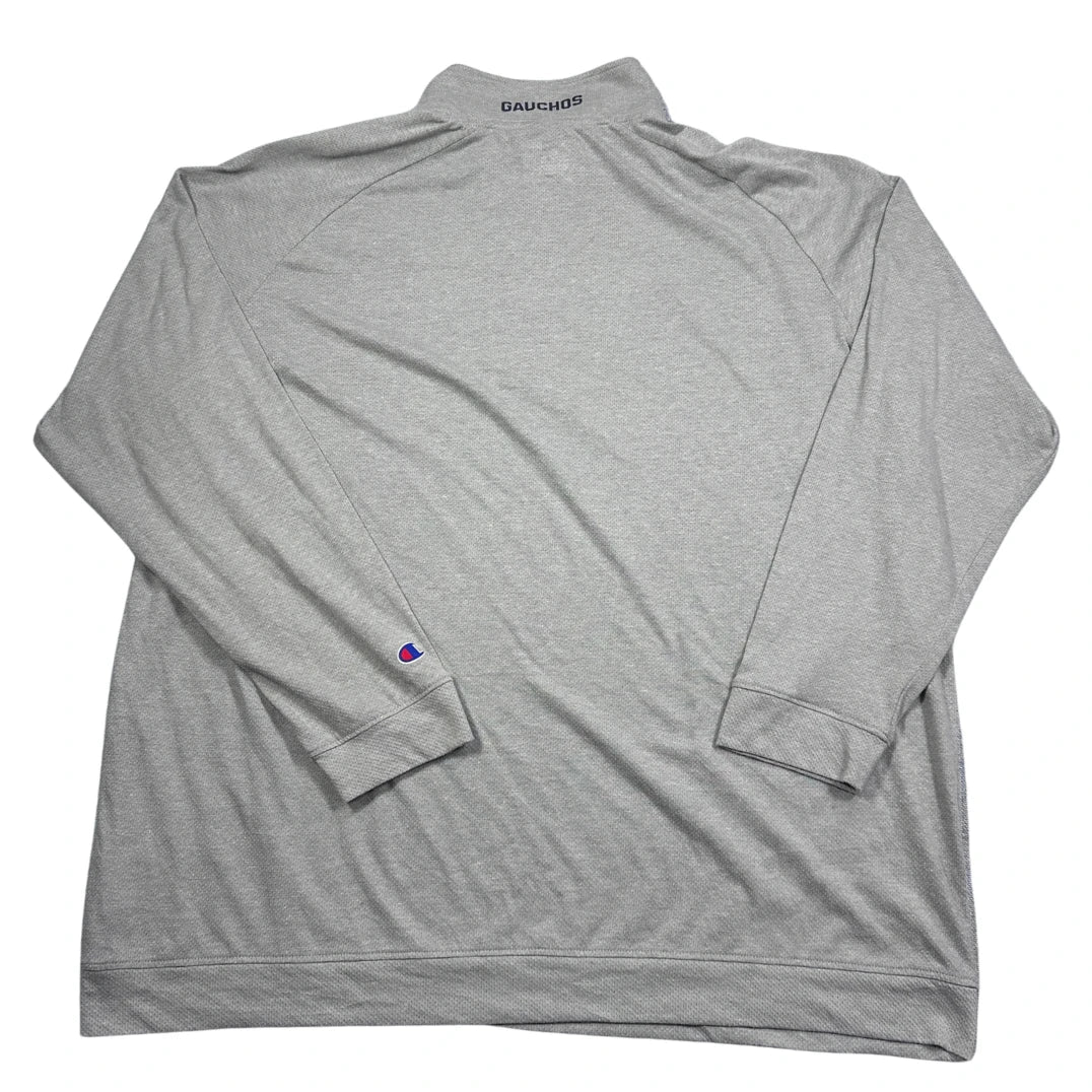 Champion® Grey Quarter Zip Pullover UCSB-2XL