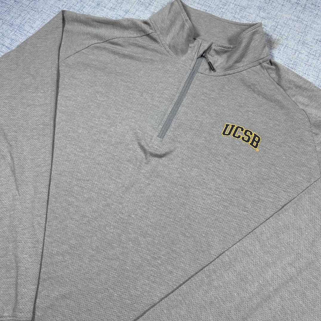 Champion® Grey Quarter Zip Pullover UCSB-2XL