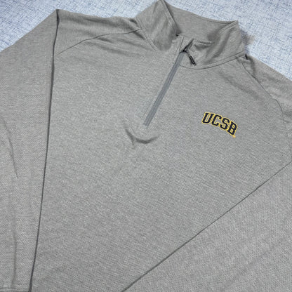 Champion® Grey Quarter Zip Pullover UCSB-2XL