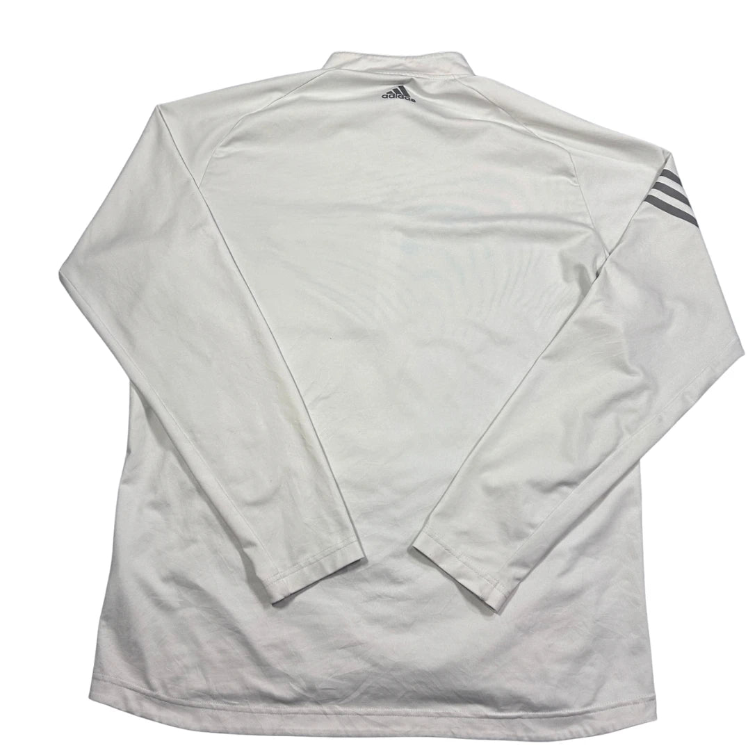 Adidas® White Quarter Zip Principal-L