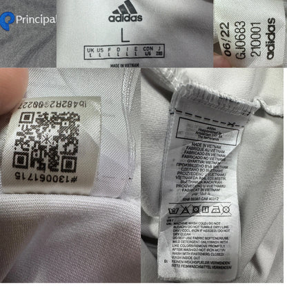 Adidas® White Quarter Zip Principal-L