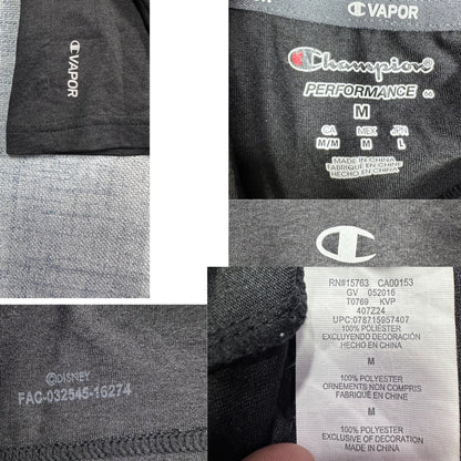 Champion® Black Hooded Performance Shirt-M