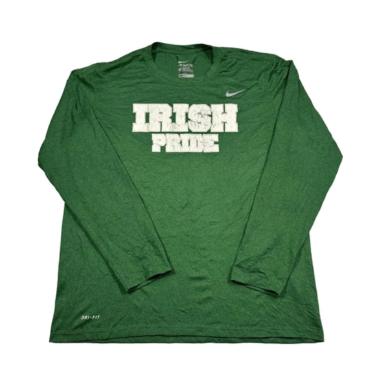 Nike® Green Dri Fit Long Sleeve-L
