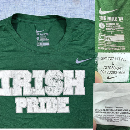 Nike® Green Dri Fit Long Sleeve-L