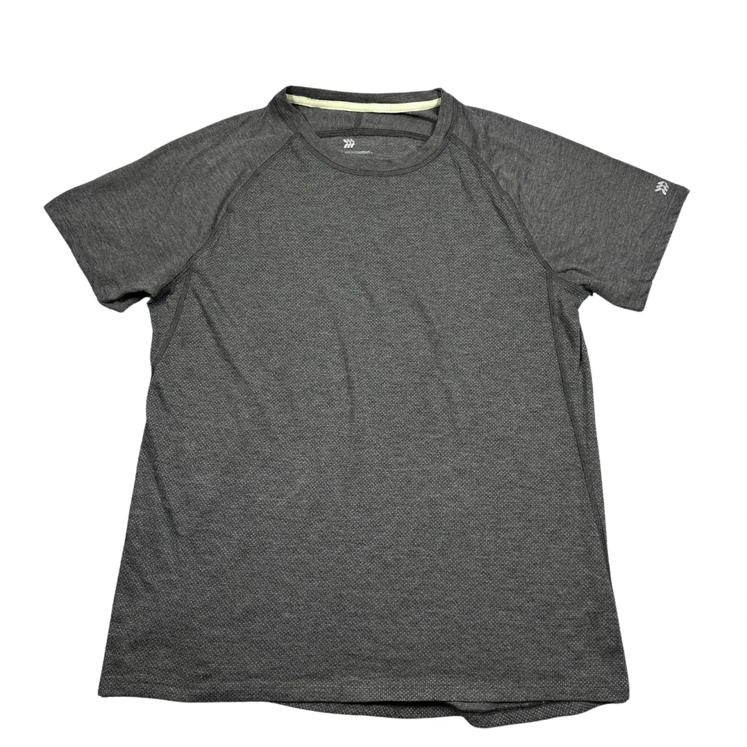All in Motion® Charcoal Grey Raglan Performance T Shirt-M