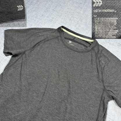 All in Motion® Charcoal Grey Raglan Performance T Shirt-M