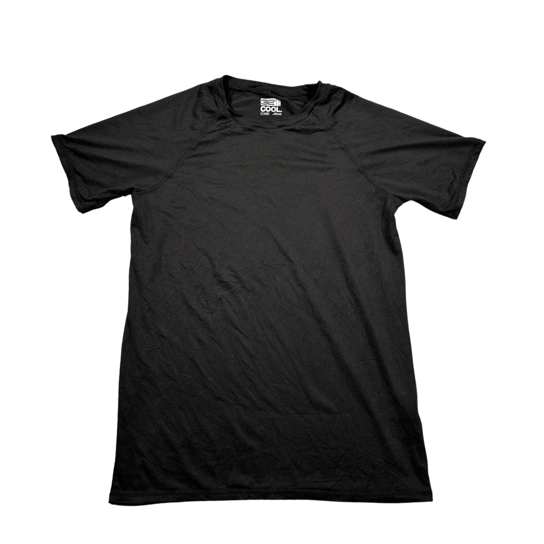 32 Degrees® Black Cool Performance T Shirt-YL