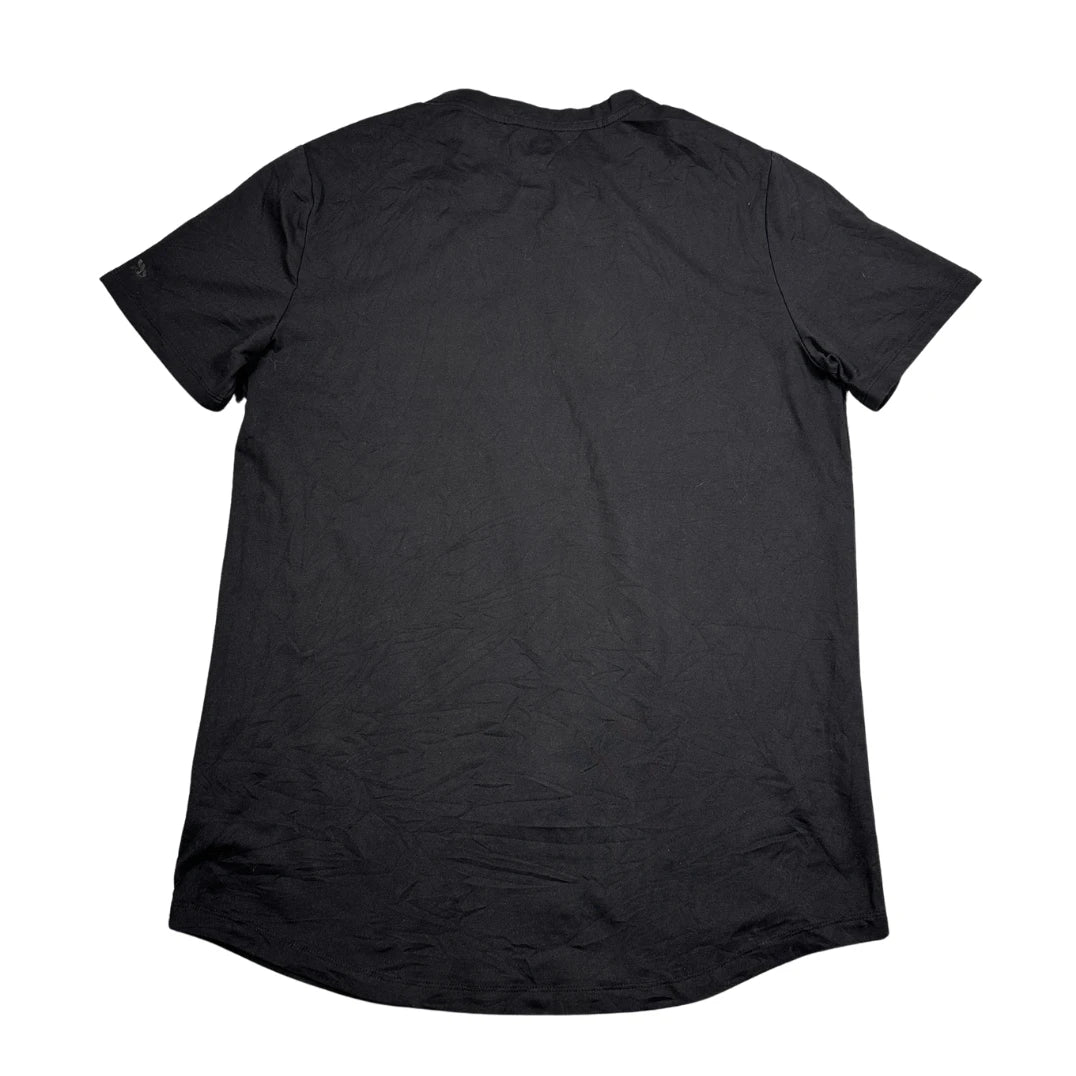 All in Motion® Black Stretch Performance T Shirt Curved Hem-M