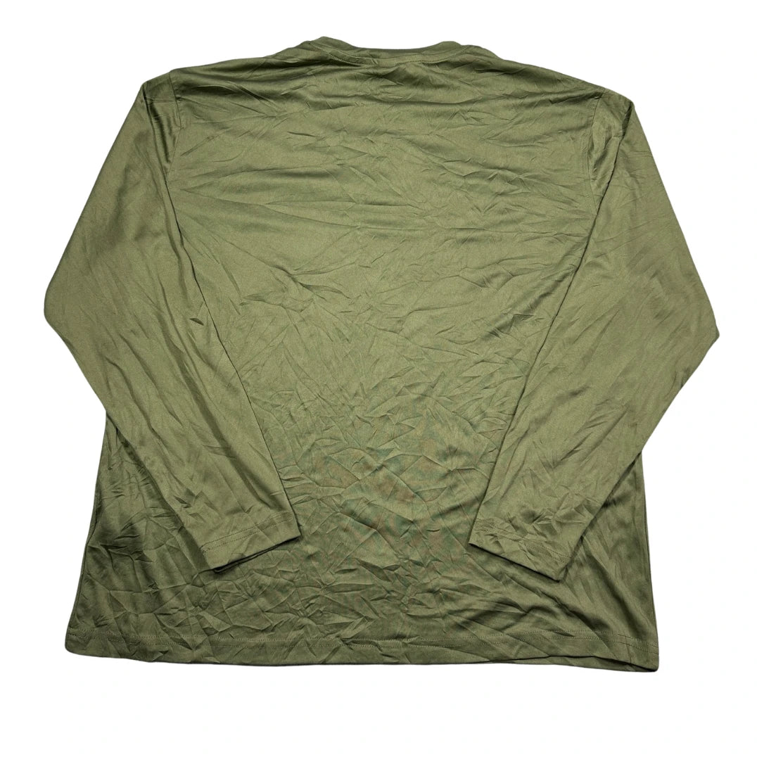 UltraClub® Olive Wasatch Half Marathon Long Sleeve Performance T Shirt-L
