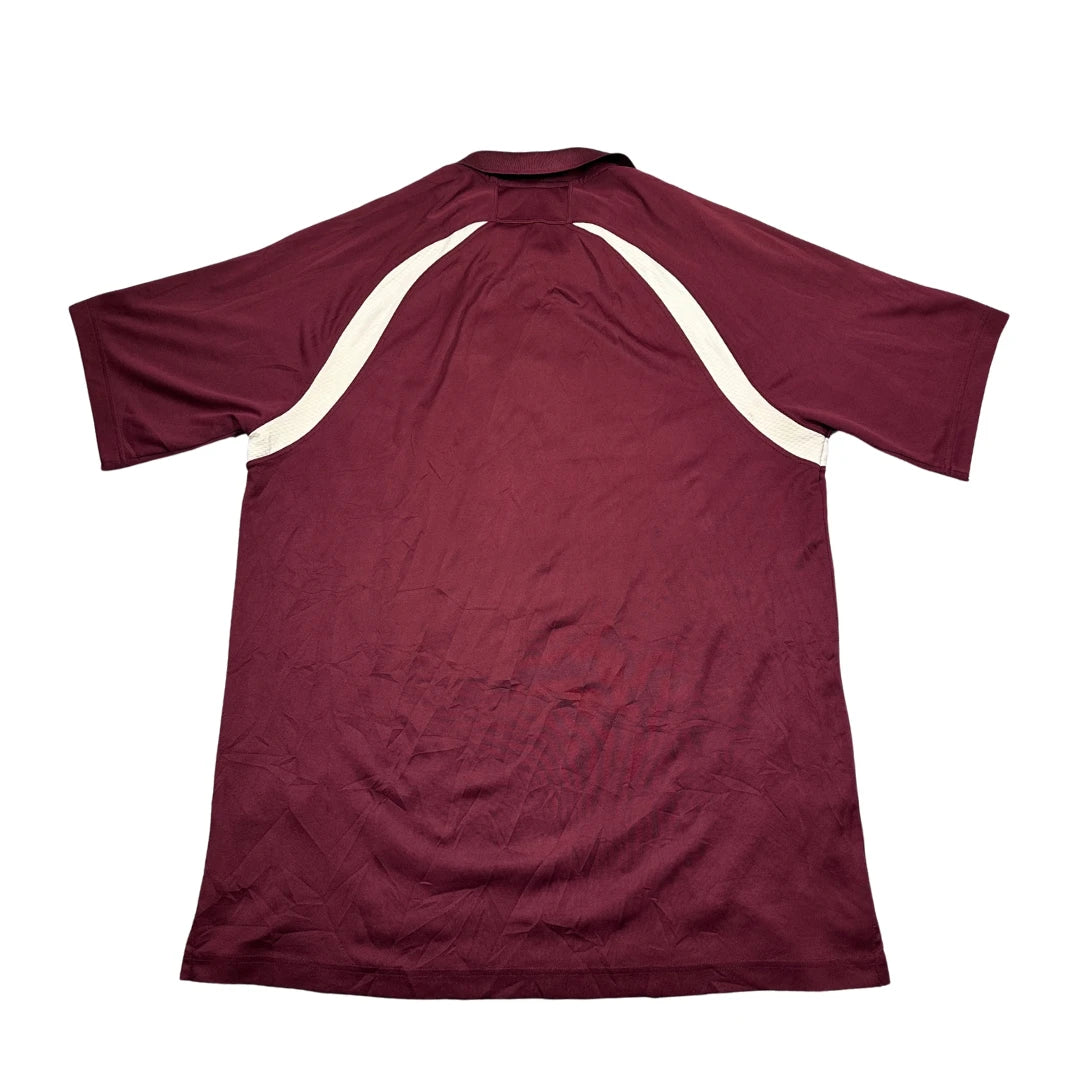 Sport-Tek® Maroon Performance Polo Shirt Contrast Panel-XL