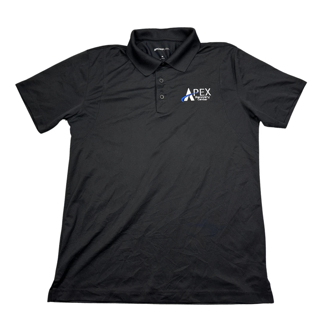 Sport-Tek® Black Performance Polo Shirt-M