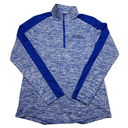 Sport-Tek® Royal Blue Heather Quarter Zip Performance Pullover-M