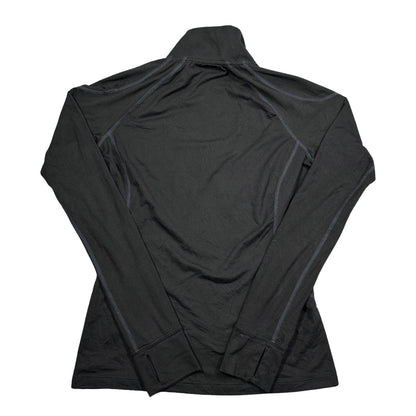 REI® Black Quarter Zip Base Layer Top Thumbholes-XS