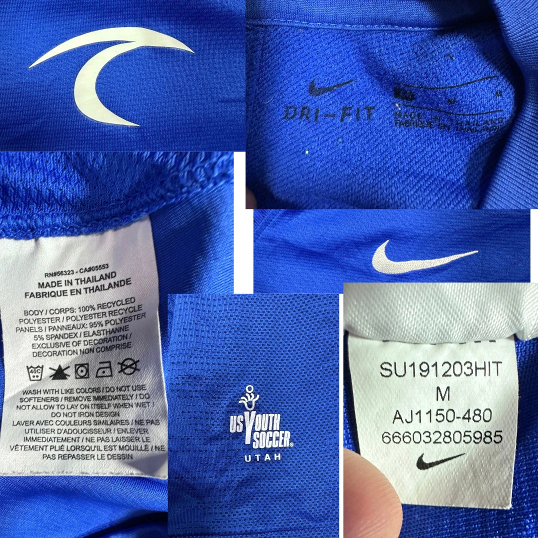 Nike® Royal Blue Dri-Fit Soccer Jersey Number 10-M