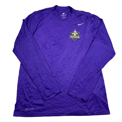 Nike® Purple Dri-Fit Long Sleeve Soccer Team T Shirt-L