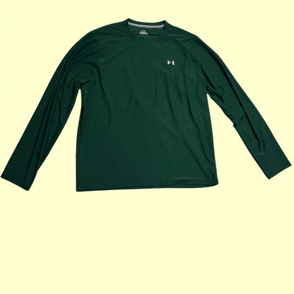 Authentic Under Armour long-sleeve performance shirt in deep green