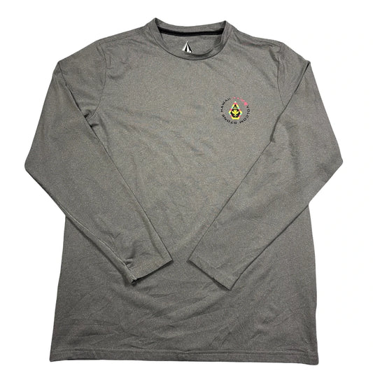 Volcom® Grey Hawaii Long Sleeve Surf Rash Guard T Shirt-S