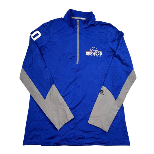 Thrift-and-treasures Blue Zip Pullover-S Russell