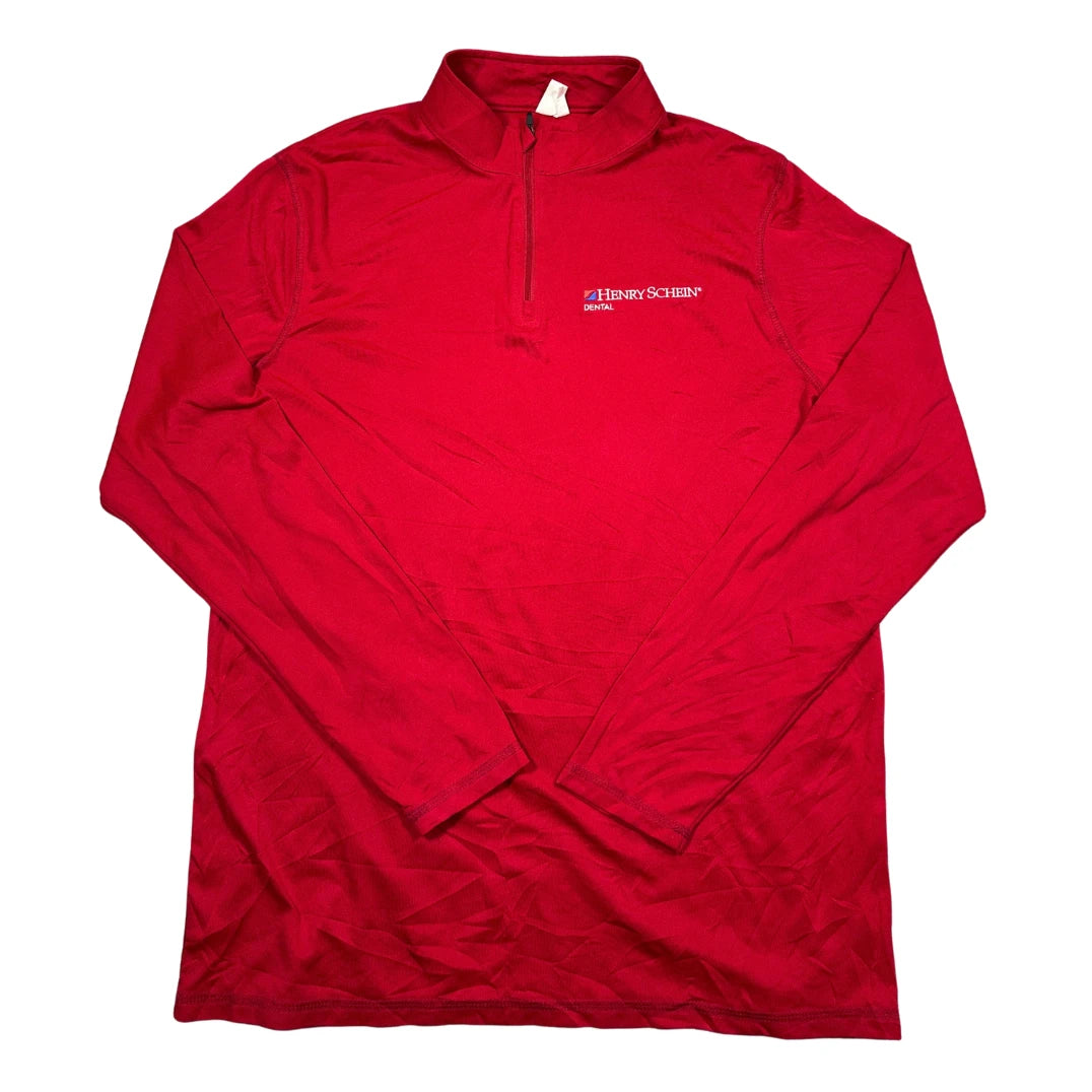 Thrift-and-treasures Red Zip Pullover-L AUGUSTA