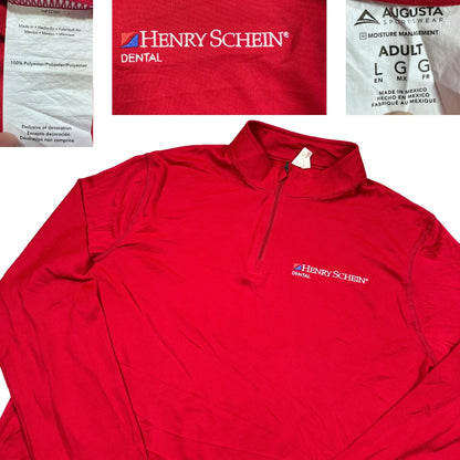 Thrift-and-treasures Red Zip Pullover-L AUGUSTA