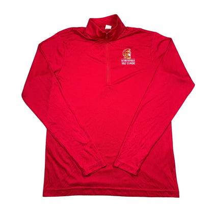 Sport-Tek® Red Quarter Zip Pullover-S