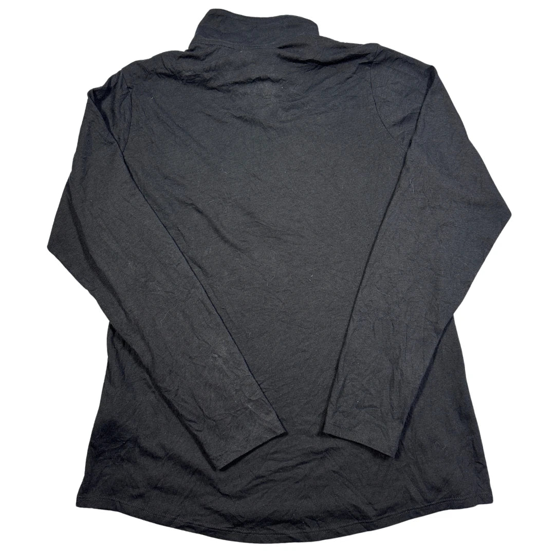 Sport-Tek® Black Tri-Blend Quarter Zip Pullover-M